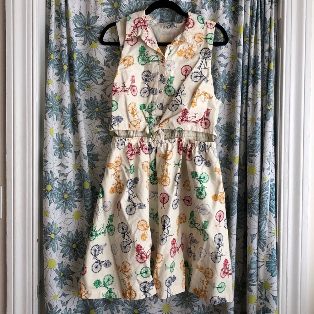 Where My Picnic People Bicycle Dress